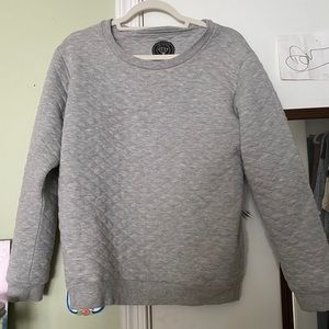 Quilted Crewneck Sweatshirt